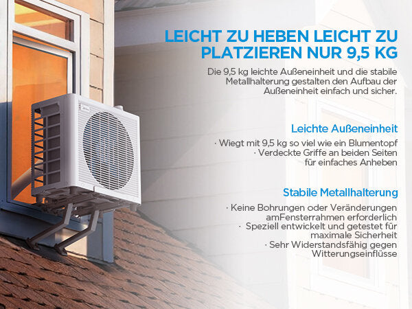 MIDEA PortaSplit Cool | 2,35 kW Mobile Split Klimaanlage